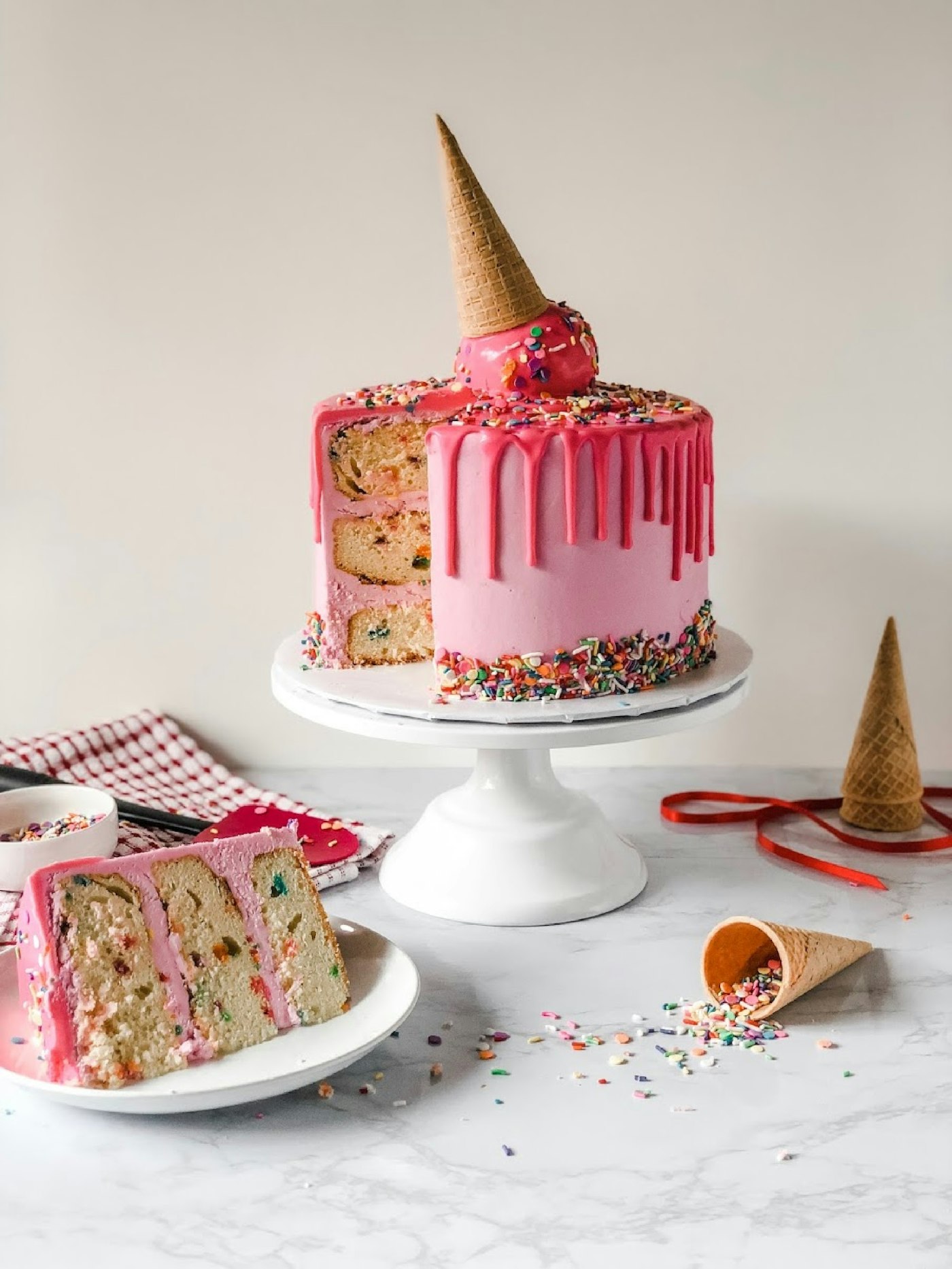 Rainbow Sprinkle Cake